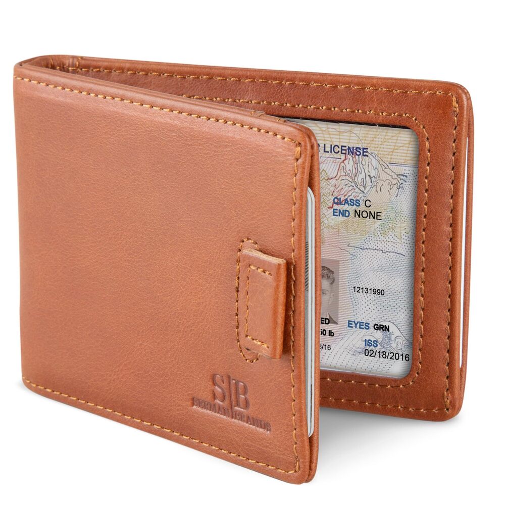 3451 RFID Blocking Slim Money Clip Wallet – Leather Bifold Front Pocket